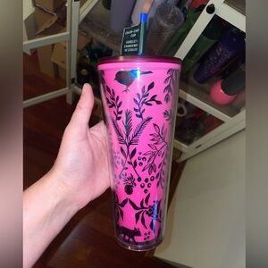 Starbucks 2022 Holiday Woodland Lace Color Change Venti Tumbler